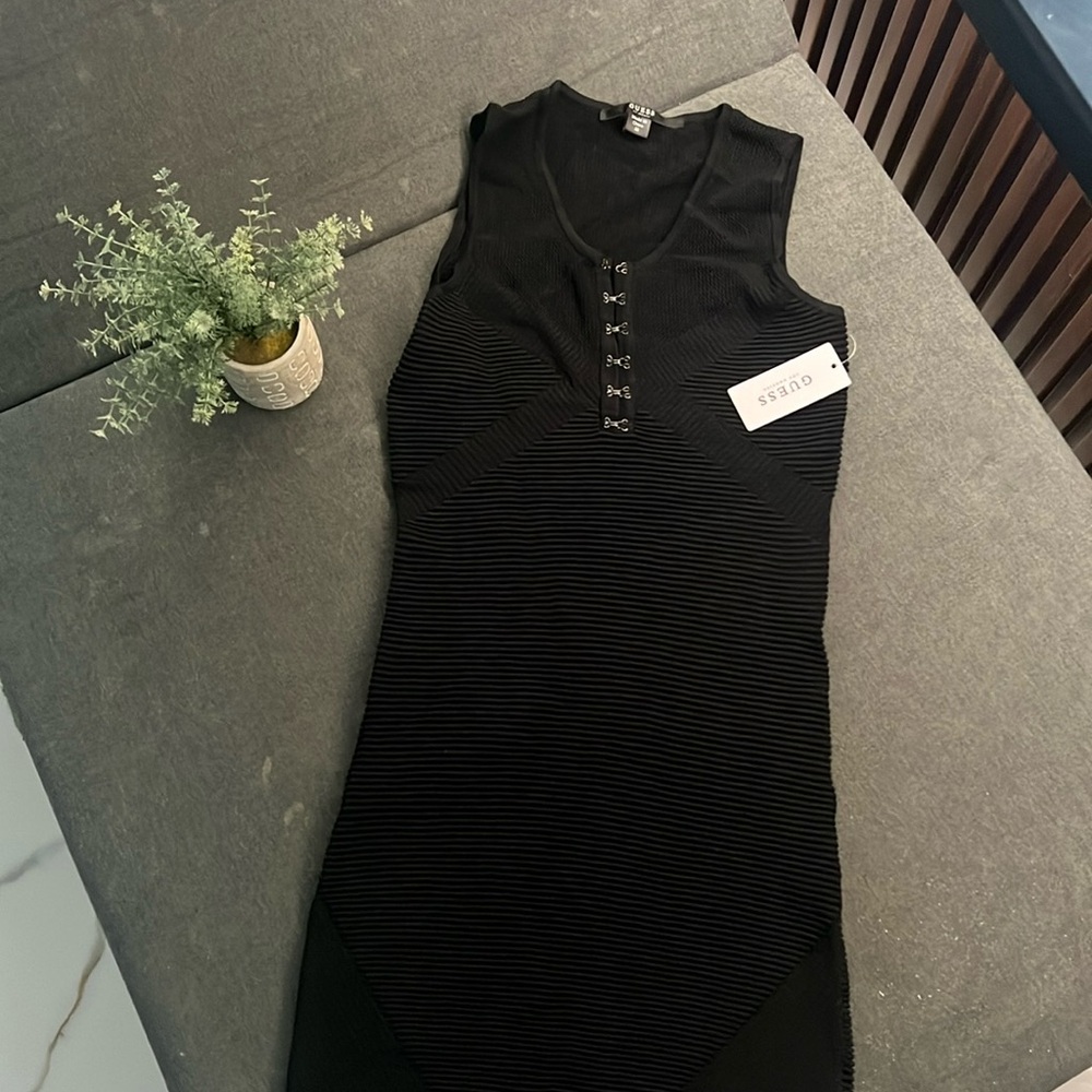 Black guess dress knee length